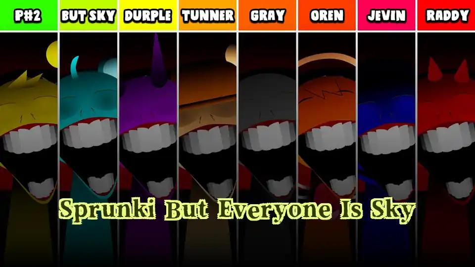 Sprunki But Everyone Is Sky